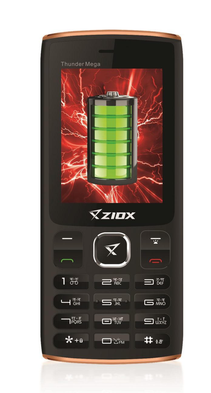 Ziox Mobiles announces Thunder MEGA with 4000 mAh battery and Power Bank function