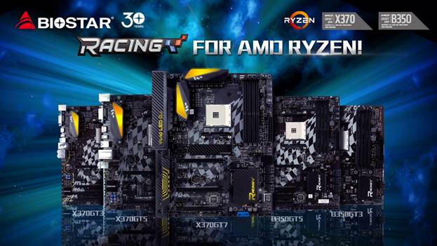 BIOSTAR RACING Series Motherboard Lineup for AMD RYZEN Announced