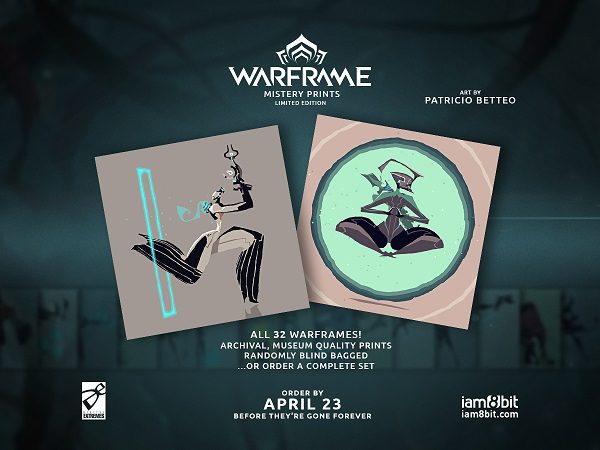 iam8Bit and Warframe Partner on VInyl LP, Collectible Art Prints and more
