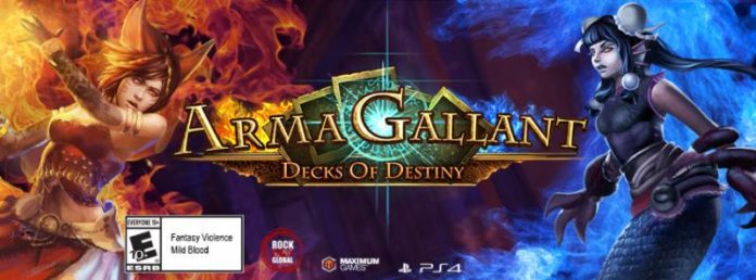 ARMAGALLANT: DECKS OF DESTINY AVAILABLE EXCLUSIVELY ON PS4 TODAY