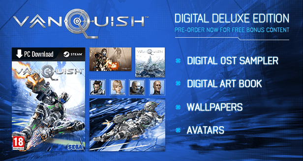 Vanquish PC Steam key available for pre-purchase