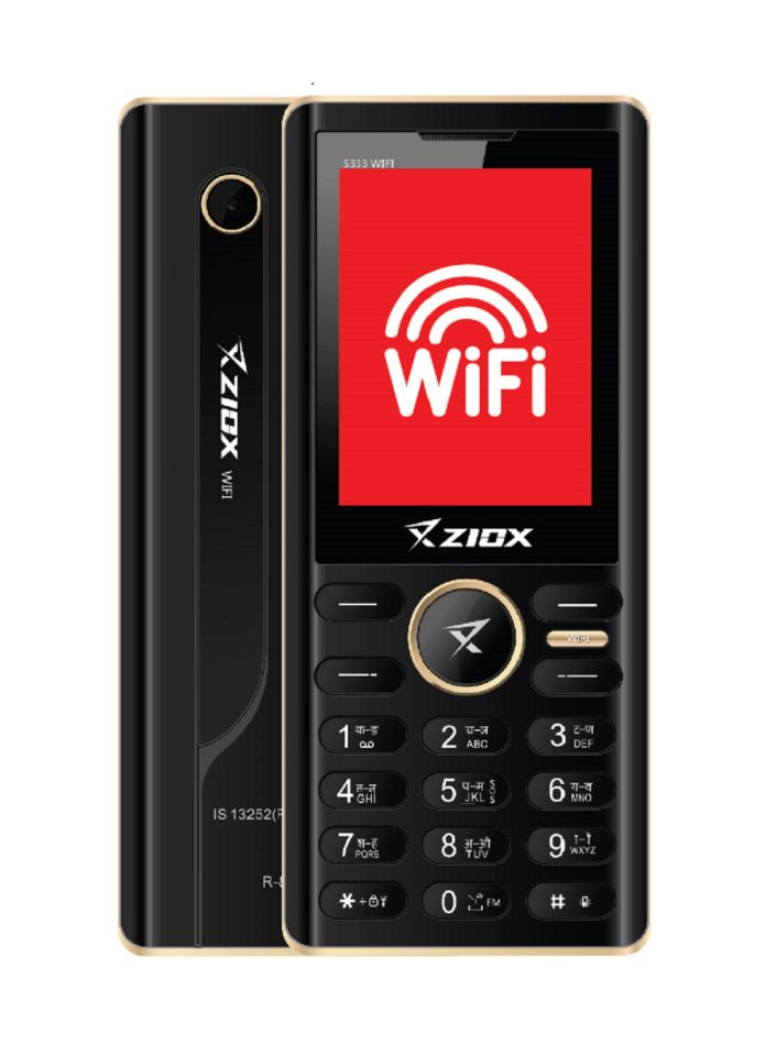 Ziox Mobiles announces its newest Wi-Fi-enabled feature phone – S333 Wi-Fi priced at Rs. 1993/-