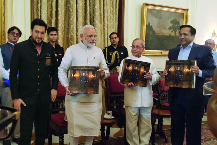 PM Modi Released Coffee Table Book & Presented the First Copy to President of India on President Pranab Mukherjee - A Statesman