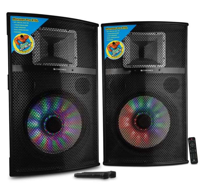 Zebronics launches its unique DJ Speakers ‘Monster Pro X15L’ with Bluetooth priced for Rs. 32,499/-