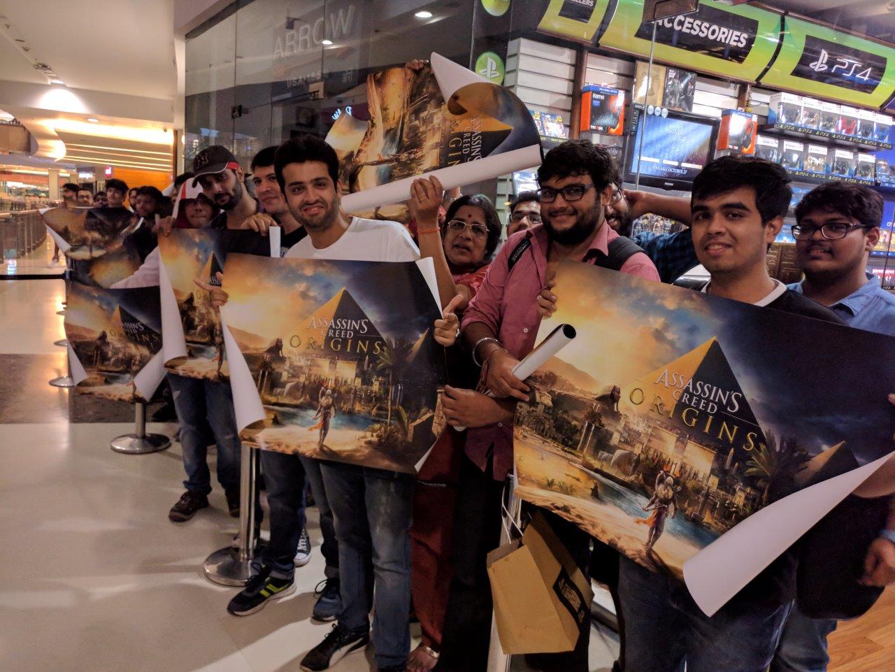 ASSASSIN'S CREED ORIGINS MIDNIGHT LAUNCH GETS OVERWHELMING RESPONSE