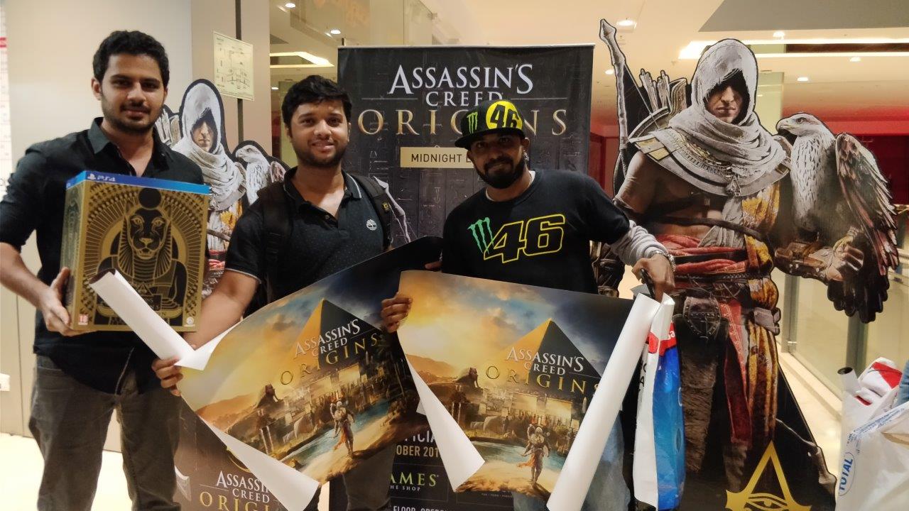 ASSASSIN'S CREED ORIGINS MIDNIGHT LAUNCH GETS OVERWHELMING RESPONSE