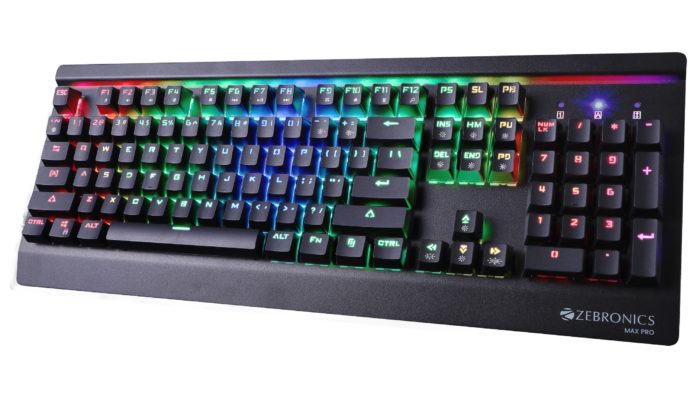 Zebronics introduces the ultimate Gaming experience with Max Pro Keyboard, priced only for Rs. 3999/-