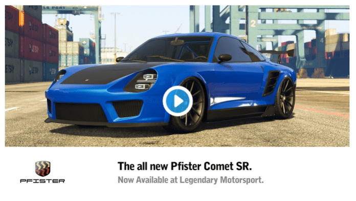 GTA Online: Pfister Comet SR Out Now, Plus GTA$ & RP Bonuses, Avenger Discount & More