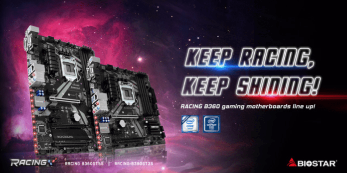 BIOSTAR Announces Intel B360 Chipset Gaming Motherboards with RACING B360GT5S and RACING B360GT3S