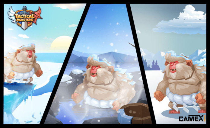 “TACTICAL MONSTERS” A sumo snow monkey has just passed through Dr. Walter's portal!