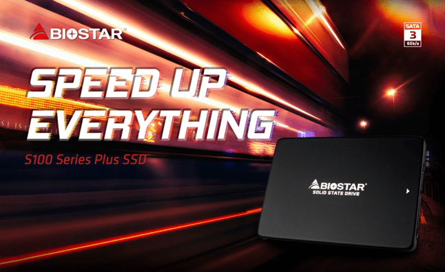 BIOSTAR Introduces the S100 Plus series SSDs for Gamers and Content Creators’ Computer Upgrades