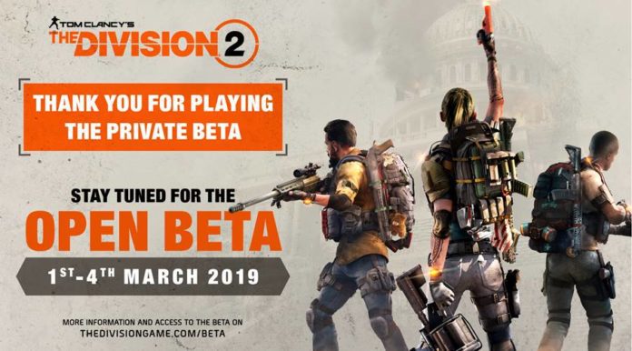 Tom Clancy’s The Division® 2 Open Beta Begins March 1st
